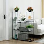  Többszintes Fém Virágtartó Állvány Polc Növényeknek Virágoknak 120cmx95cm (G01405005)