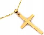 Lovrin Arany nyaklánc női 585-ös kereszt medállal, passzió nélkül r44 divatos minta