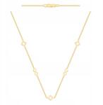 Lovrin Arany 585-ös horgony mintás nyaklánc, lemezes elemekkel díszítve, tökéletes ajándék (61107657)