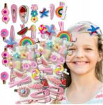 EdiBazzar Hajcsatok Készlet 28 db gyermek hajtű rózsaszín ajándék (5905204486702)