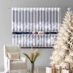 Wisan Látványos jacquard karácsonyi fehér girland 623849 40cm méter (AW623849040)