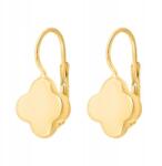 Lovrin Arany fülbevaló 585 fényes lóhere kövek nélkül, angol kapcsos (61110735)