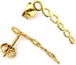 Lovrin Arany fülbevaló 585 fülre simuló végtelen jellel 14k elegáns ajándékba