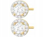 ZŁOCISTO Arany Fülbevaló Gyémántok És Fehér Zafírok Arany 585 (DLA DZIEWCZYNY NARZECZONEJ)