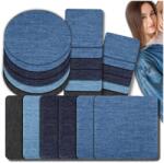 EdiBazzar Nagy készlet 24 db farmer folt nadrág Termo Tapasz felvasalható farmer (F73)