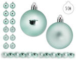 PD Karácsonyi gömb türkiz 5 cm 12 db/csomag (50397)