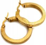 Lovrin Arany fülbevaló 585 mart koło 28mm klasszikus elegáns díszített 14k