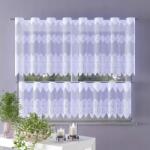 Wisan Gyönyörű modern jacquard függöny fehér finom 45 cm Vineala méter (AW052A0B045)