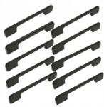B&B 10 db Fekete bútorfogantyú 128 mm szekrény- és fiókgombok bútorokhoz (Z10 U106 L128 CZ)