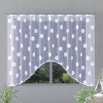 Wisan Jacquard készfüggöny Pöttyös H796 300x160 cm fehér (5900386237753)