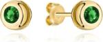 Lovrin Arany fülbevaló 585 zöld kővel, arannyal körülvéve tökéletes ajándék neki