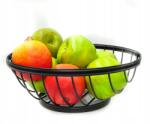 Domex Decor Rozsdamentes gyümölcskosár Ellipse fekete 28cm (8009236311210)