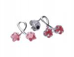 Lovrin 925-ös ezüst fülbevaló rózsaszín gyöngyházzal, 1, 75g, divatos minta ajándékba (Lovrin 46209)