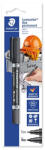 STAEDTLER Marker Staedtler Lumocolor permanent fekete kétvégű ezermestereknek bliszteres (348-9 BK-1)