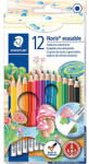 STAEDTLER Színes ceruza Staedtler Noris Club 12 db-os klt. radíros (144 50NC12)