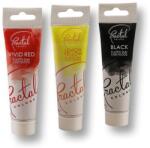 Fractal Colors 3 színű ételfesték gél készlet - Fekete, piros, sárga