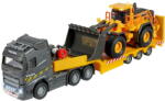 Majorette Camion Majorette Volvo cu remorca si buldozer