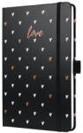 Sigel Naptár, A5, heti, 2026, kemény borító, SIGEL "Jolie", Dark love (SIJ6335) - irodasziget