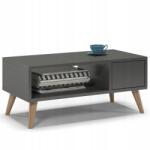  Rtv szekrény Tv alá fiókkal és polccal Sötét (SK08)