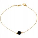Lovrin Arany karkötő 585 fekete cirkónia köves medálokkal, két golyóval ajándék (64285761)