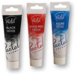 Fractal Colors Ételfesték gél készlet - fekete, piros, égszínkék (3 db)