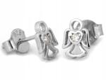 Lovrin Ezüst 925 angyalka fülbevaló, stekkeres, 0.86g, finom, kislányoknak (62435873)