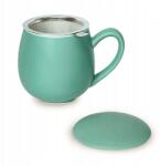 Cup&You Matt elegáns bögre fedéllel és teafőzővel a teázáshoz (prezent upominek dla niej niego na Walentynki)