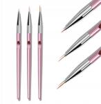 Bionessa Díszítő Ecset, Díszítő Vékony Ecsetek, Precíziós, 3db (5904873489137)