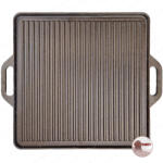 Kályhaház 42x42 cm - Kétoldalas Magyar Öntöttvas Grill-lap és Sütőlap