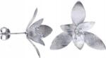 Lovrin Ezüst fülbevaló 925-ös tűzős virág 3, 04g egyedi csavaros ajándék (Lovrin 48580)
