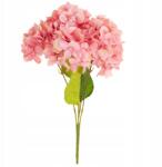 Martom CV15124-3 Hortenzia Csokor 5 Virágú Rózsaszín Hortenzia 50CM Szép Sűrű (CV15124-3)