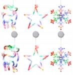  Szett 6 Színes Led Ablakdísz Karácsonyi Fényfüzér Tapadókorongokkal IP44 (B0DJ2RQWN2)