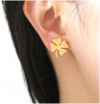 EdiBazzar 18K arannyal bevont, sebészeti acél fülbevaló