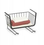 Zeller Polc a polc alá, fém, fekete, 31 x 26 x 19, 3 cm (27406)