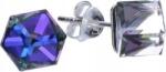 Lovrin Ezüst fülbevaló 925 lila kristályokkal 0, 88g eredeti női ajándék (Lovrin 47785)