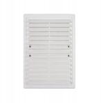 Maan Szellőzőrács, csavarozható, ferde, 14x21 cm, fehér (1440)