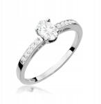 Fugart Arany Gyűrű 585 Eljegyzési Gyémánt Gyűrű 0.45ct Ingyenes Gravírozás r18 (F067-B585-LD0.45)