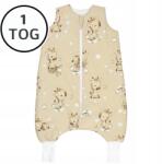 Ankras Bélelt Hálózsák Nadrágszárakkal 92-104 M 1 Tog Pamut 100% Lengyel Termék (ŚZN ocieplany ROZMIAR M 86-104 ŻYRAFKI BEŻ)