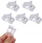Lewer Körömhosszabbító Formákhoz Klipszek, Csipeszek, Szorítók Átlátszó Zseléhez 5 Db (Klips zaciskarka DO tipsów akrylożelu tunelu)