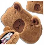  Kapibara Iskolai Tollas Táska/Pénztárca Lánynak Fiúnak Plüss Barna (Piórnik szkolny saszetka kapibara dla dziecka)