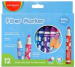 Keyroad Rostirón, filctoll készlet, 5 mm, 12 db/bliszter, Keyroad Jumbo, vegyes színek - suplix