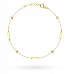 Lovrin Arany karkötő 585 Szív 0.97g Gyémántcsiszolt golyócskák láncszemek állítható (59291890)