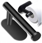 EdiBazzar Öntapadós Fekete Fürdőszobai Akasztó Wc Papír Tartó Loft Stílusban (Uchwyt na papier toaletowy czarny)
