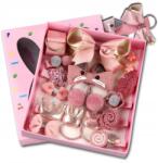  Rózsaszín hajcsat szett 18db-os kislány gyerek ajándék (Zestaw spinek 18 szt do włosów dla dziewczynk)