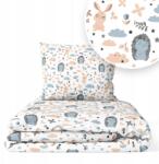 Ankras Ágyneműhuzat 135x100 Gyerek 2EL 100x135 Kiságyhoz (JEŻYKI Z ZAJĄCZKAMI P-2 135/100 40/60 NIEB.)