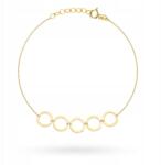 Lovrin Arany karkötő karikákkal 585 14k 0.95g elegáns lánc állítható (58716359)