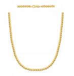 Lovrin 585 arany nyaklánc érdekesen gravírozott golyókkal, finom kiegészítő (61154371)