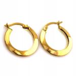 Lovrin Arany fülbevaló 585 fényes karika 14K modern design neki divatos (Lovrin 62655)