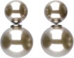 Lovrin Ezüst fülbevaló 925 kerek barna golyókkal 11, 13g Elegáns divatos ajándék (Lovrin 50227)