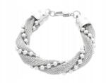  CKR783 fonott acél karkötő (3333)